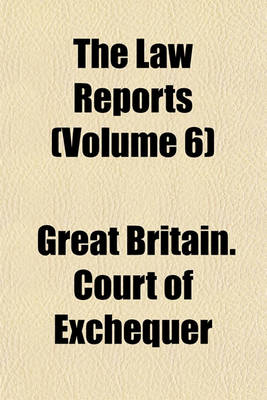 Book cover for The Law Reports Volume 1; Chancery Division, and on Appeal Therefrom in the Court of Appeal, and Decisions in the Court of Protection