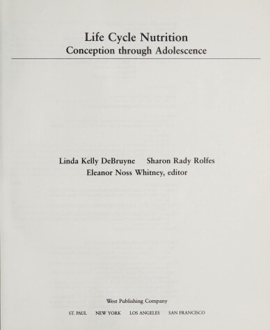 Book cover for Life Cycle Nutrition