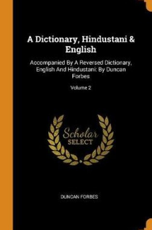 Cover of A Dictionary, Hindustani & English