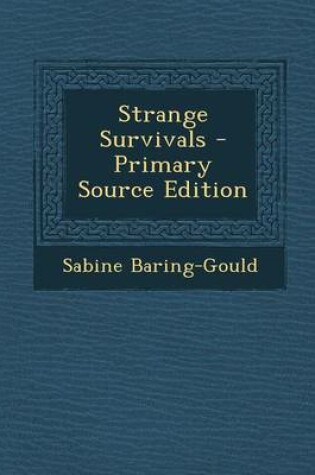 Cover of Strange Survivals