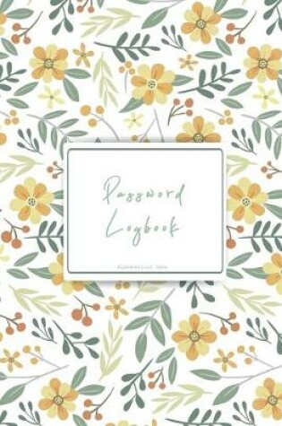 Cover of Floral Password Logbook with Tabs