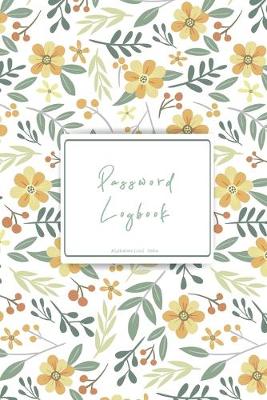 Book cover for Floral Password Logbook with Tabs