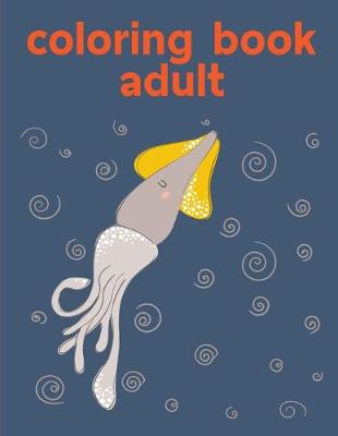 Book cover for coloring book adult