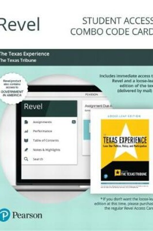 Cover of Revel for Government in America, 2018 Elections and Updates Edition + Texas Tribune, Texas Experience -- Combo Card