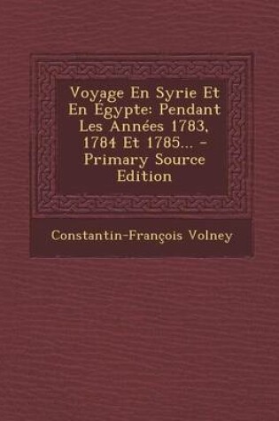 Cover of Voyage En Syrie Et En Egypte