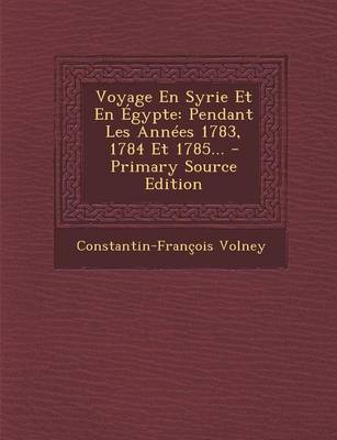 Book cover for Voyage En Syrie Et En Egypte