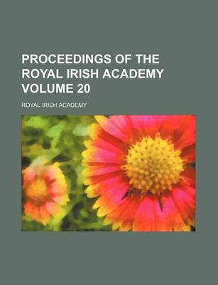 Book cover for Proceedings of the Royal Irish Academy Volume 20