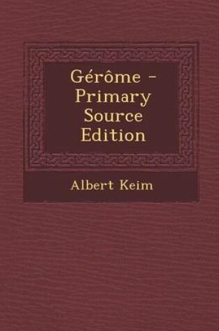 Cover of Gerome