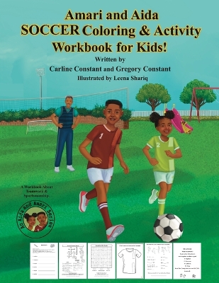 Book cover for Amari and Aida Soccer Coloring & Activity Workbook For Kids!