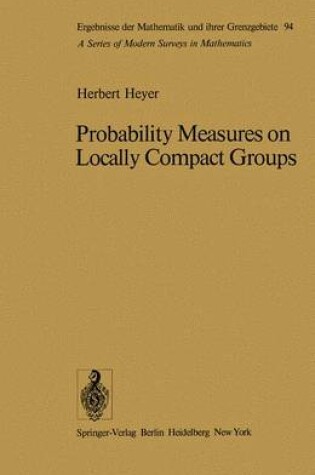 Cover of Probability Measures on Locally Compact Groups