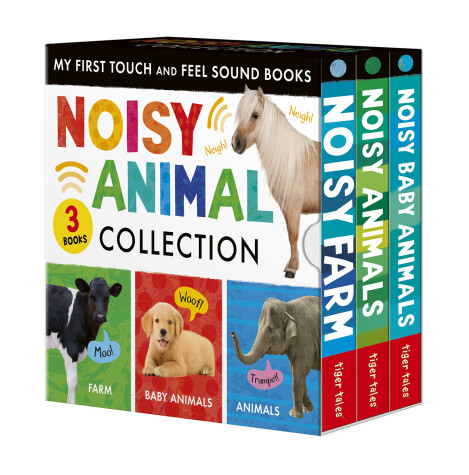 Cover of Noisy Animal 3-Book Boxed Set: My First Touch and Feel Sound Books