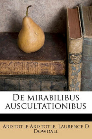 Cover of de Mirabilibus Auscultationibus