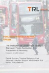 Book cover for The Transport for London Bus Safety Standard: Pedal Application Error Prevention & Recovery