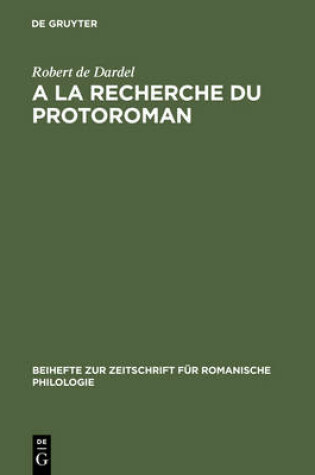 Cover of a la Recherche Du Protoroman