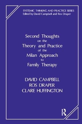Cover of Second Thoughts on the Theory and Practice of the Milan Approach to Family Therapy