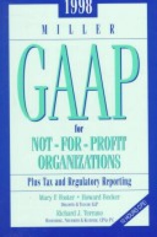 Cover of Foster Gaap Not for Profit Organizations 1998