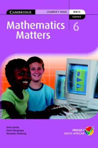 Cover of Mathematics Matters Grade 6 Learner's Book