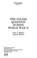 Book cover for The Polish Question During World War II