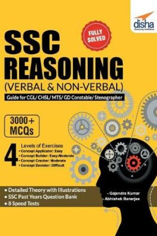 Cover of Ssc Reasoning (Verbal & Non-Verbal) Guide for Cgl/ Chsl/ Mts/ Gd Constable/ Stenographer