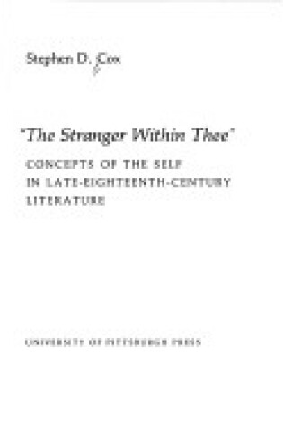 Cover of 'Stranger within Thee'