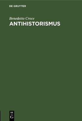 Book cover for Antihistorismus