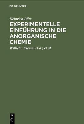 Cover of Experimentelle Einführung in Die Anorganische Chemie