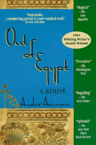 Cover of Out of Egypt: a Memoir