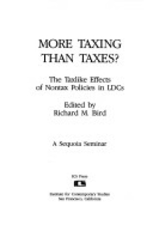 Cover of More Taxing Than Taxes