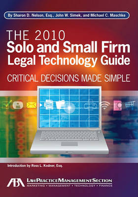 Book cover for The 2010 Solo and Small Firm Legal Technology Guide