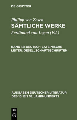 Cover of Deutsch-Lateinische Leiter. Gesellschaftsschriften