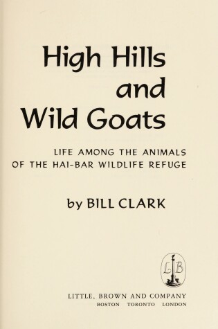 Cover of High Hills and Wild Goats