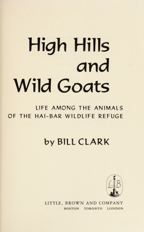 Book cover for High Hills and Wild Goats