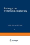 Book cover for Beiträge zur Unternehmensplanung