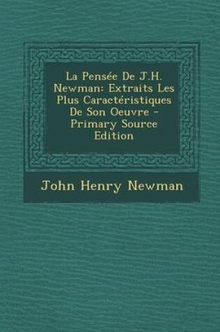 Cover of La Pensee de J.H. Newman