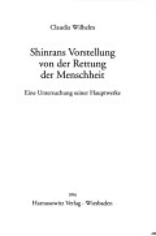 Cover of Shinrans Vorstellung Von Der Rettung Der Menschheit