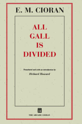 Cover of All Gall is Divided