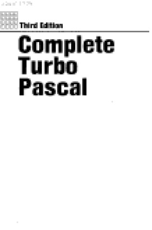 Cover of Complete Turbo PASCAL