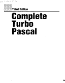Cover of Complete Turbo PASCAL