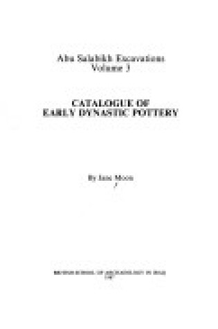 Cover of Abu Salabikh Excavations, Vol. 3