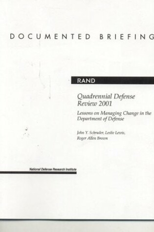 Cover of Quadrennial Defense Review 2001