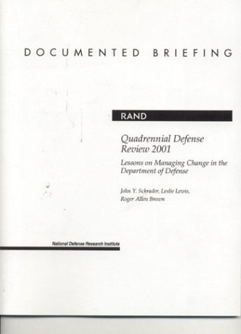 Book cover for Quadrennial Defense Review 2001