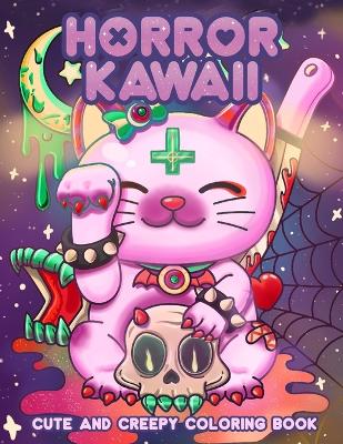 Book cover for Creepy Kawaii Pastel Goth Coloring Book