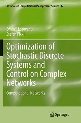 Book cover for Optimization of Stochastic Discrete Systems and Control on Complex Networks