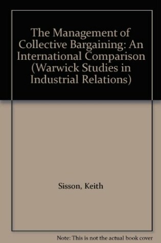 Cover of The Management of Collective Bargaining