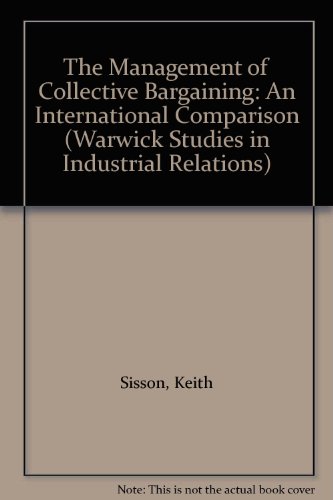 Book cover for The Management of Collective Bargaining