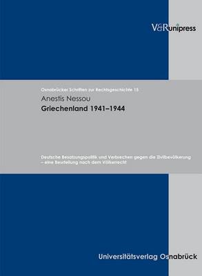 Cover of OsnabrA"cker Schriften zur Rechtsgeschichte.