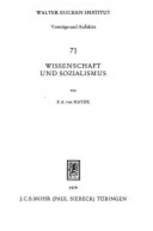 Cover of Wissenschaft Und Sozialismus