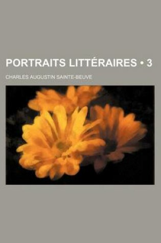 Cover of Portraits Litteraires (3)