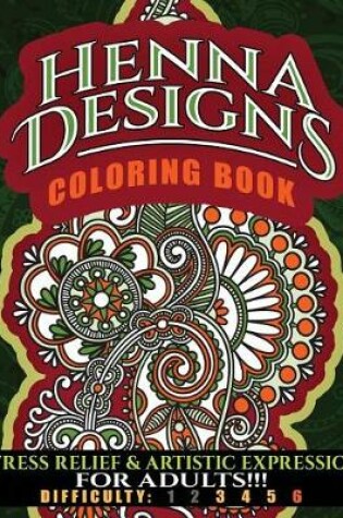 Cover of Henna Designs Coloring Book