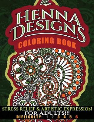 Book cover for Henna Designs Coloring Book